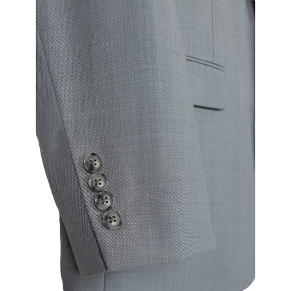 Bar III Men's Skinny-Fit Stretch Wool 2-Piece Suit Light Grey 44L 34x32 NWT - Picture 6 of 13